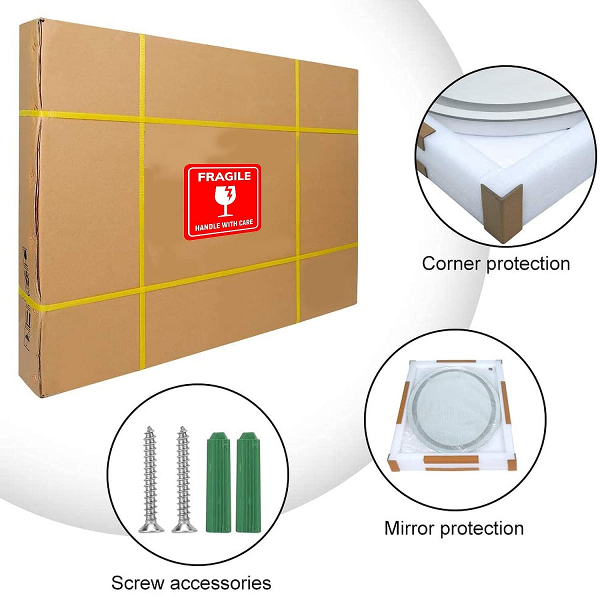 Rectangular Touch Sensor LED Mirror for Bedroom 001 Rectangular Touch Sensor LED Mirror for Bedroom 001