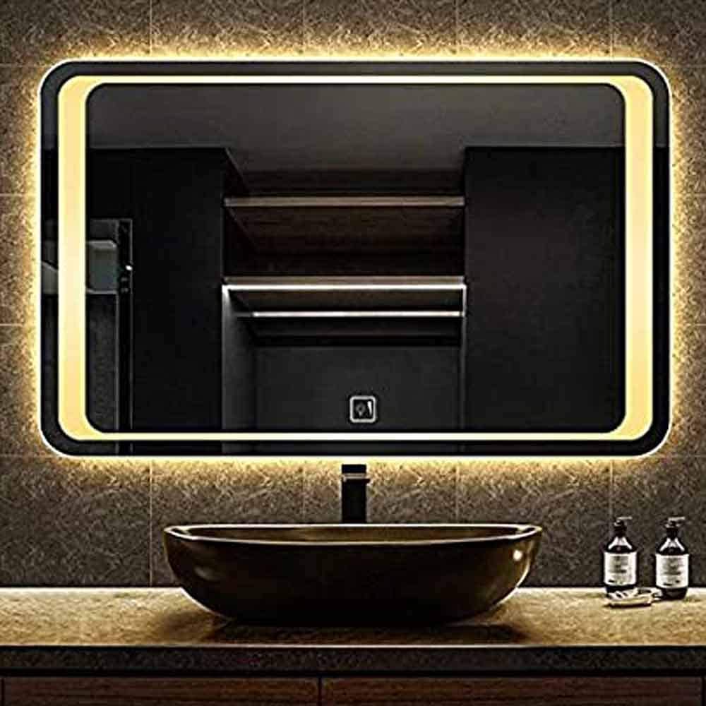 Rectangular Touch Sensor LED Mirror for Bedroom 0010 Rectangular Touch Sensor LED Mirror for Bedroom 0010
