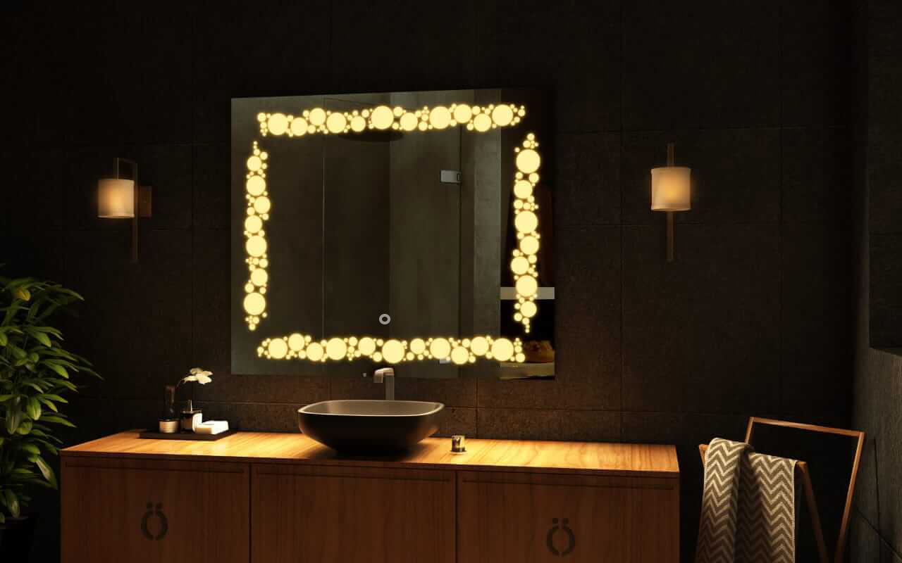 Rectangular Touch Sensor LED Mirror for Bedroom 0013 Rectangular Touch Sensor LED Mirror for Bedroom 0013
