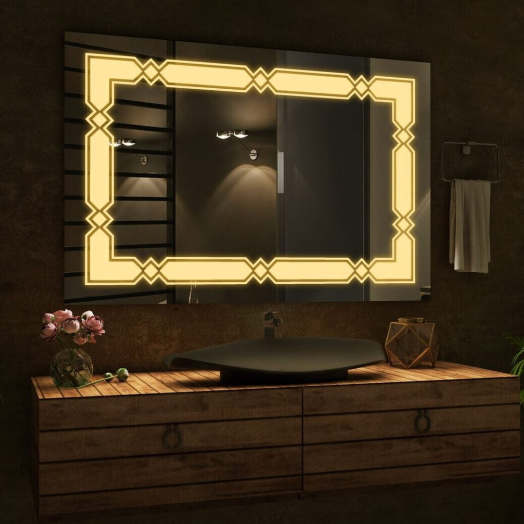 Rectangular Touch Sensor LED Mirror for Bedroom 001 Rectangular Touch Sensor LED Mirror for Bedroom 001